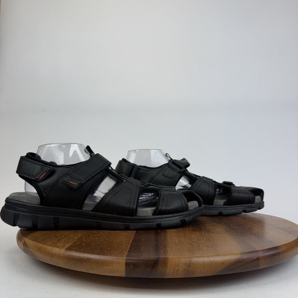 Mens New Original Weatherproof Vintage Cory Black Outdoor Hiking Sandals Size 13